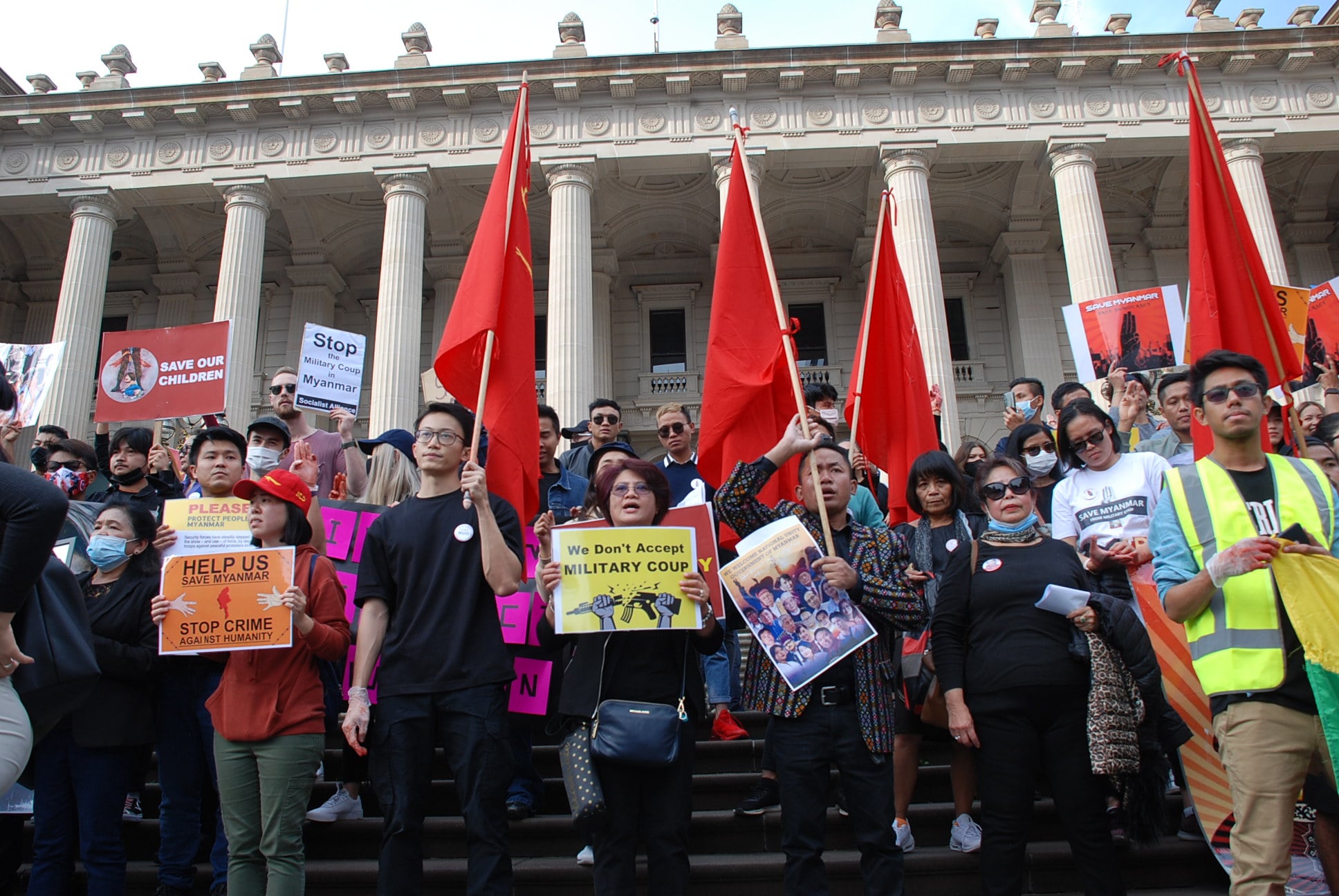 Protesters Demand Democracy For Myanmar Green Left   Myanmar May 1 Chloe Ds 