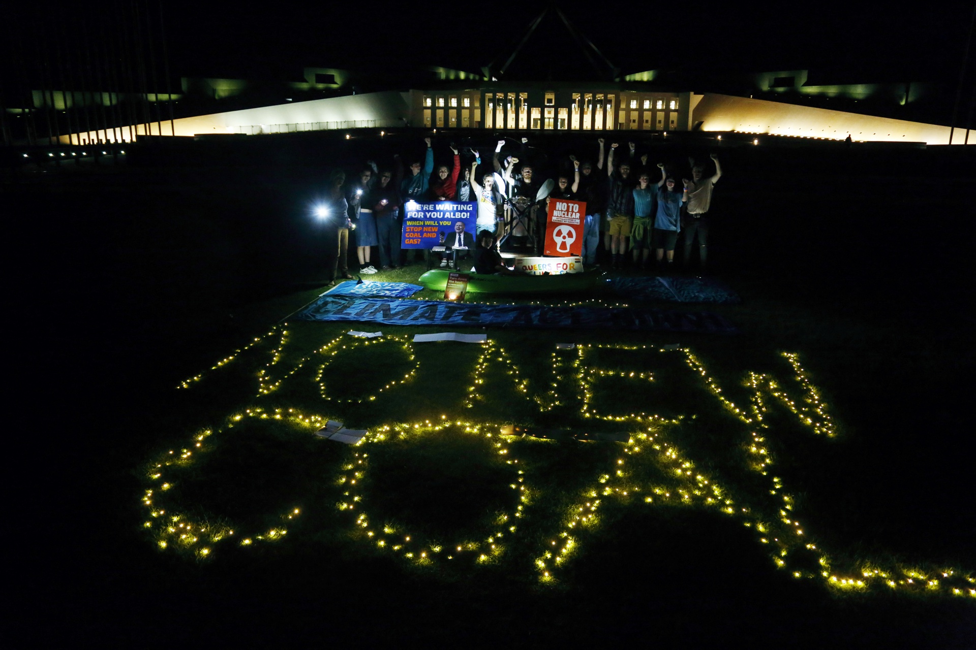 No New Coal: 48 hour vigil outside parliament house