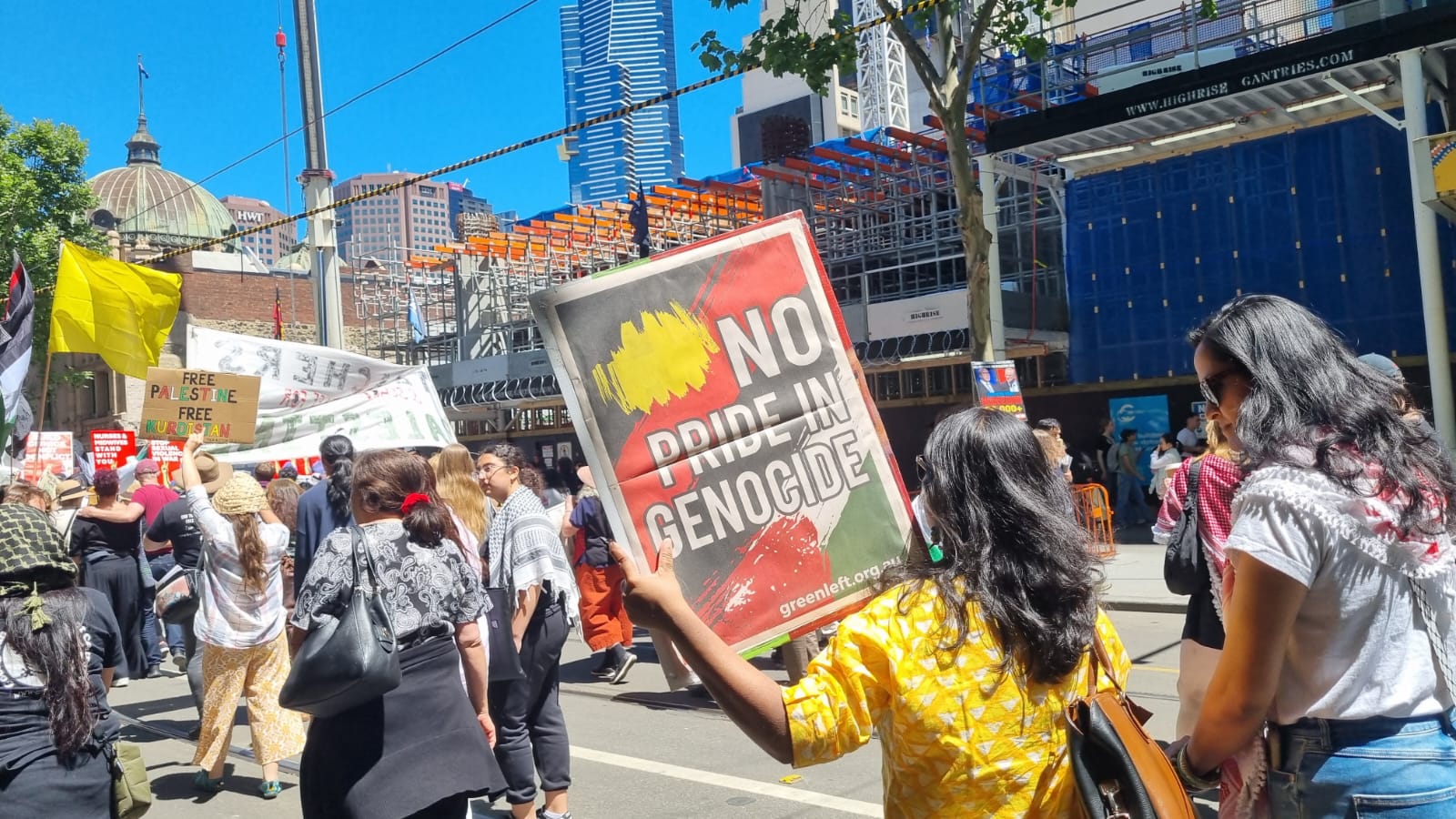 No pride in genocide, Naarm/Melbourne, November 10