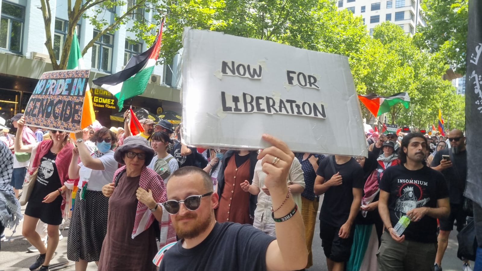 Now for liberation, Naarm/Melbourne, January 19