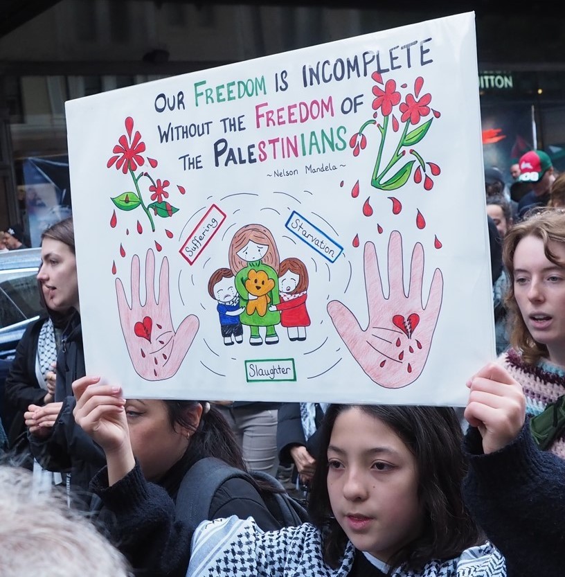 'Our freedom is incomplete without the freedom of the Palestinians', Gadigal Country/Sydney, July 7