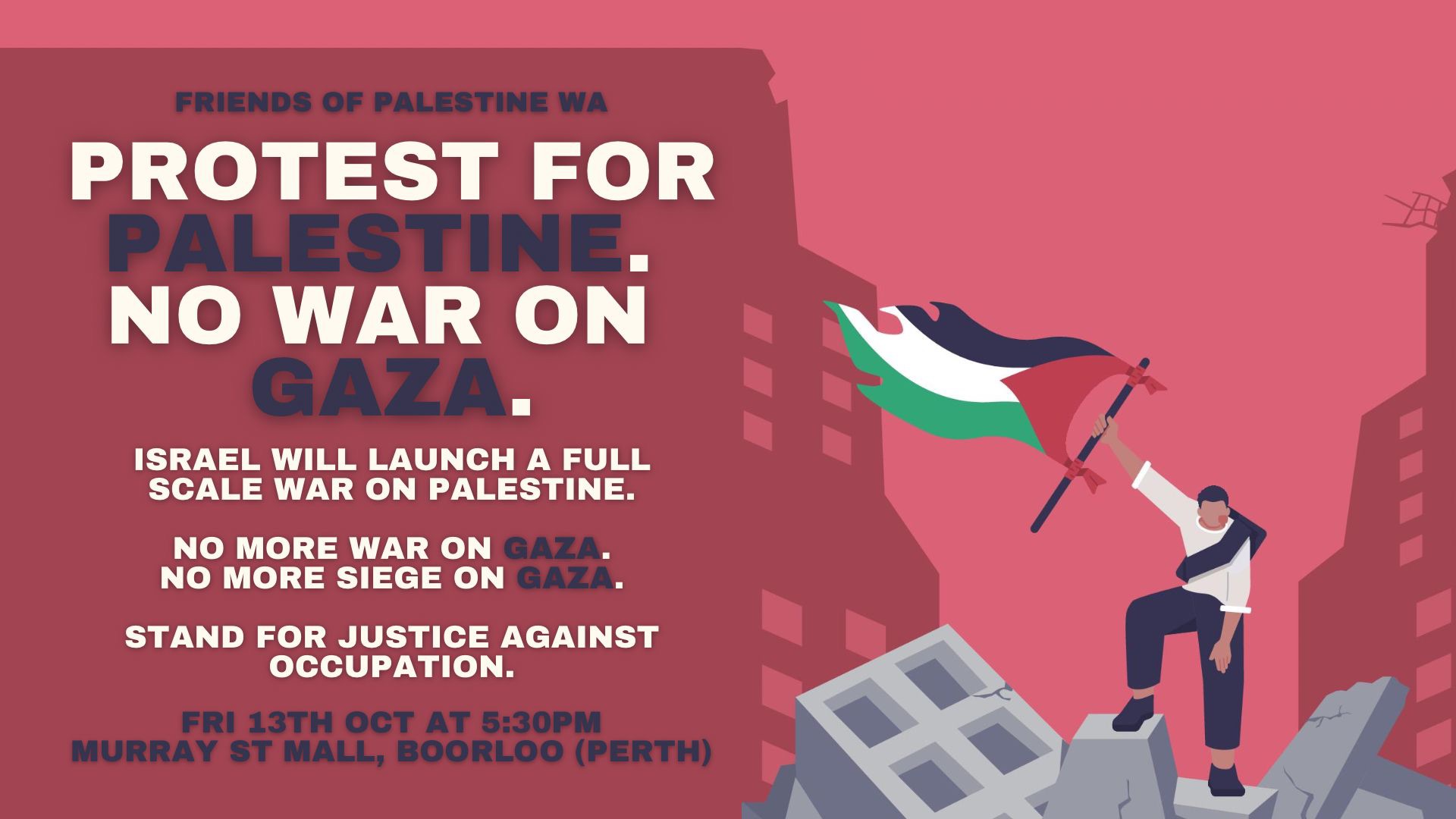 Protest for Palestine: No war on Gaza - Boorloo/Perth | Green Left