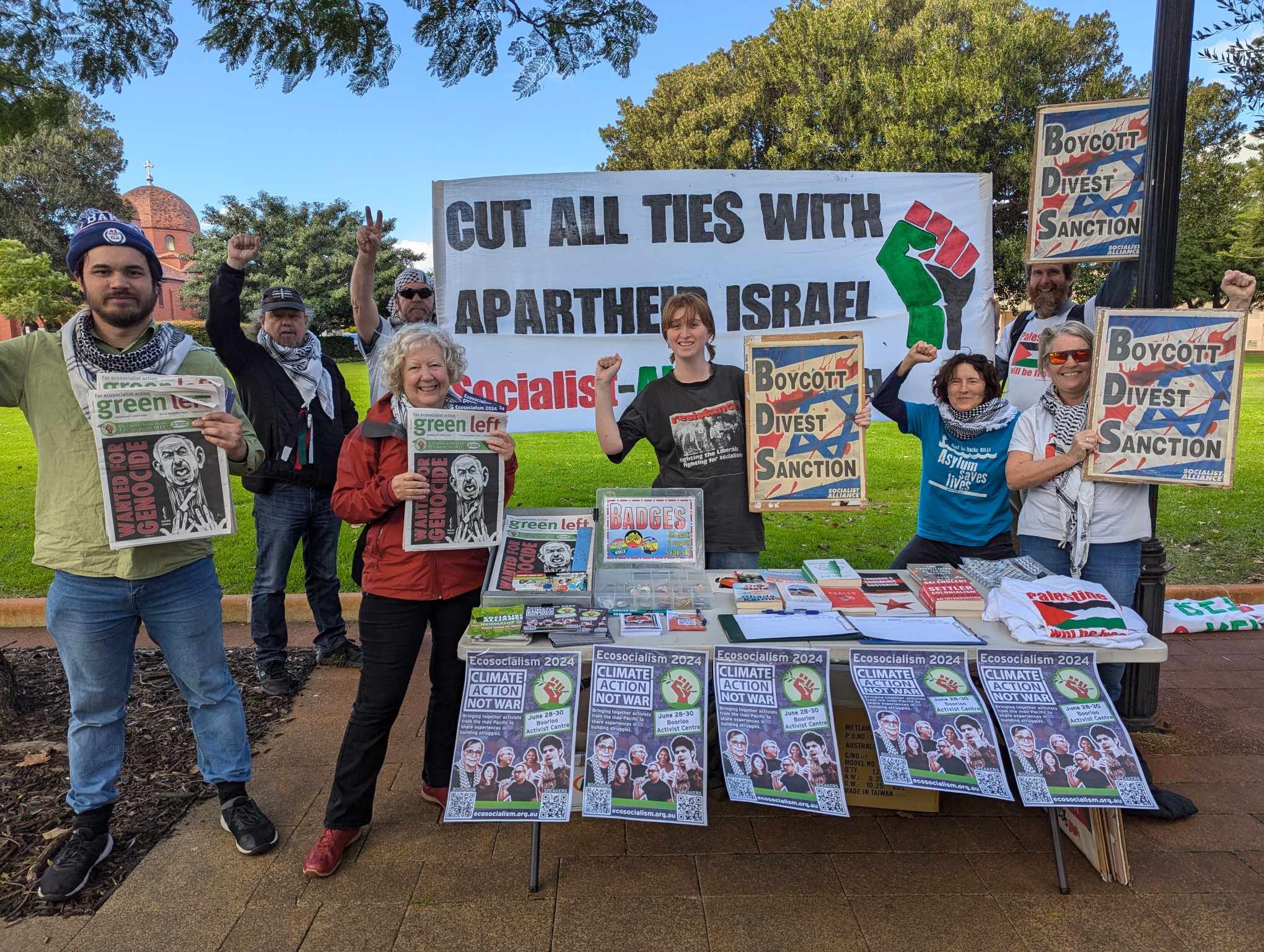 socialist alliance at perth protest