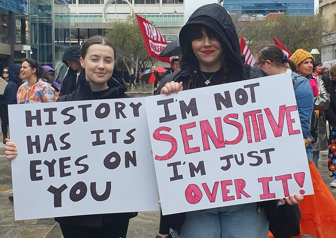 perth protest to stop violence against women