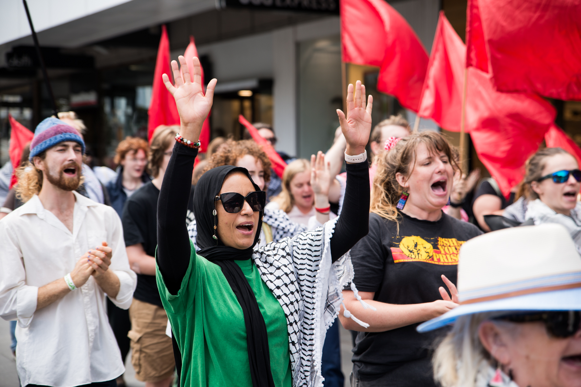 Marching in Tharawal/Wollongong, January 18