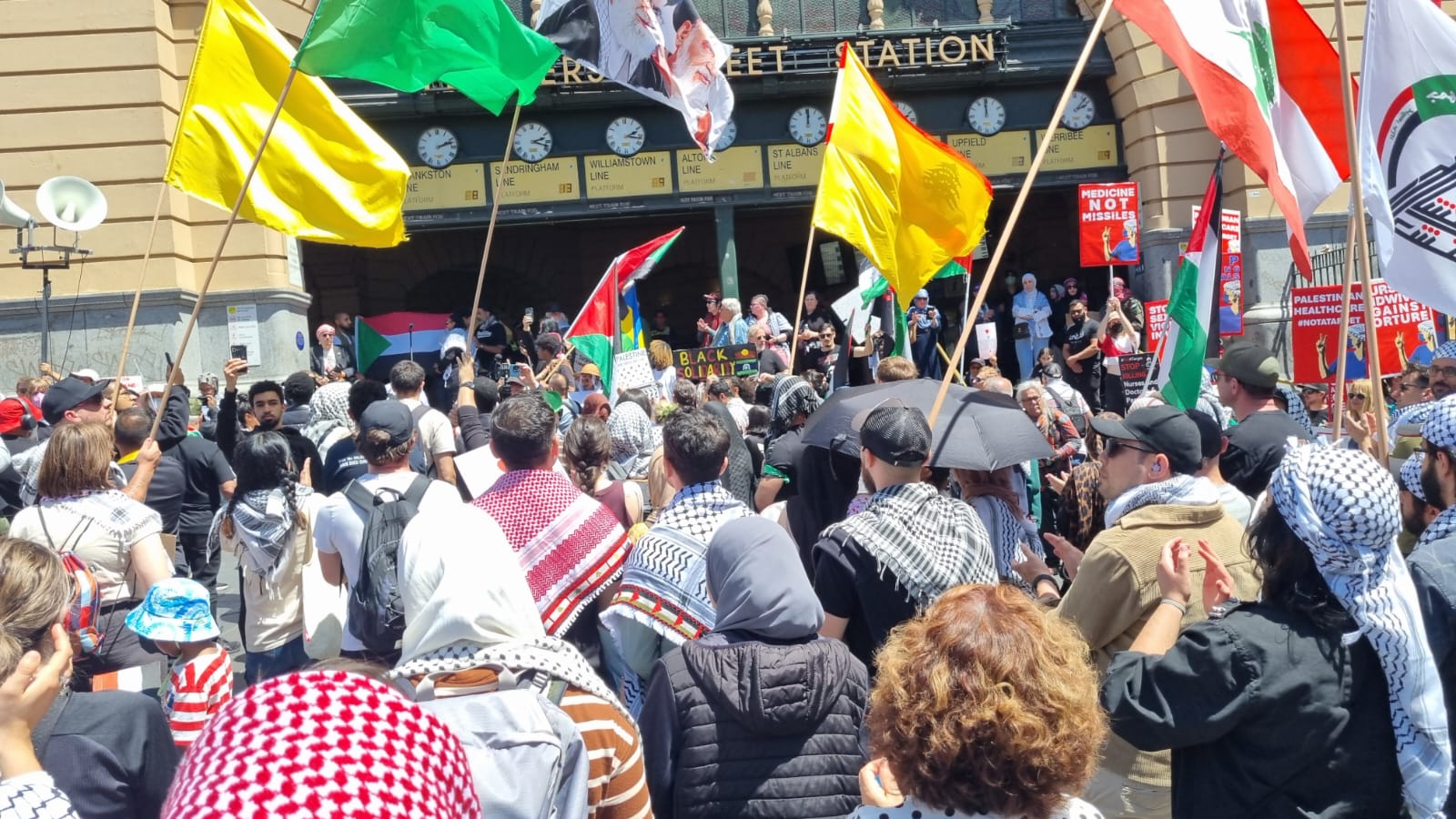 Protesting in Naarm/Melbourne, November 10