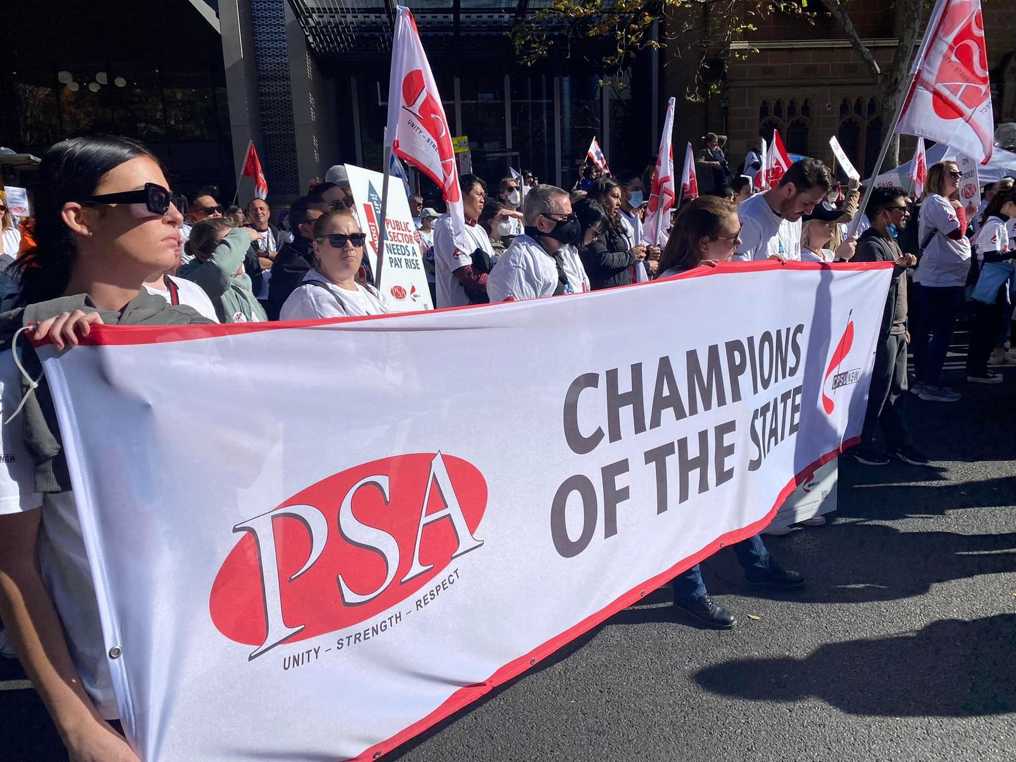 NSW Public Sector Workers Strike Rally For Pay Rises Green Left