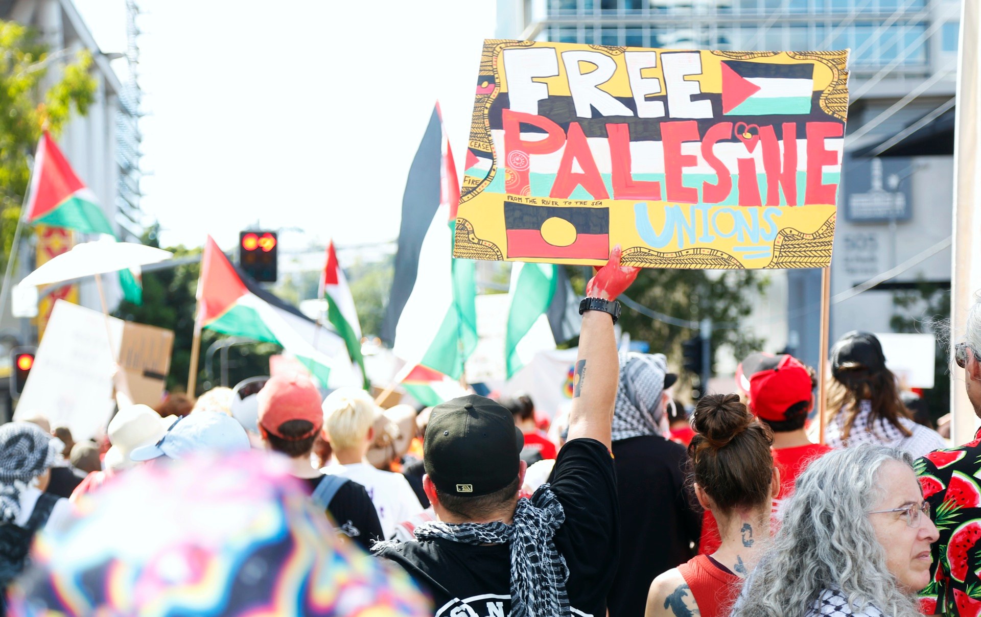 Labour day rally in Brisbane