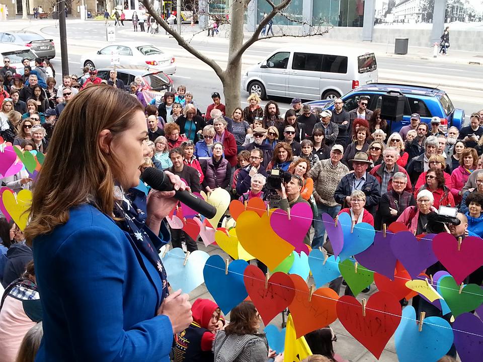 Refugee rights rally Adelaide Aug 2016