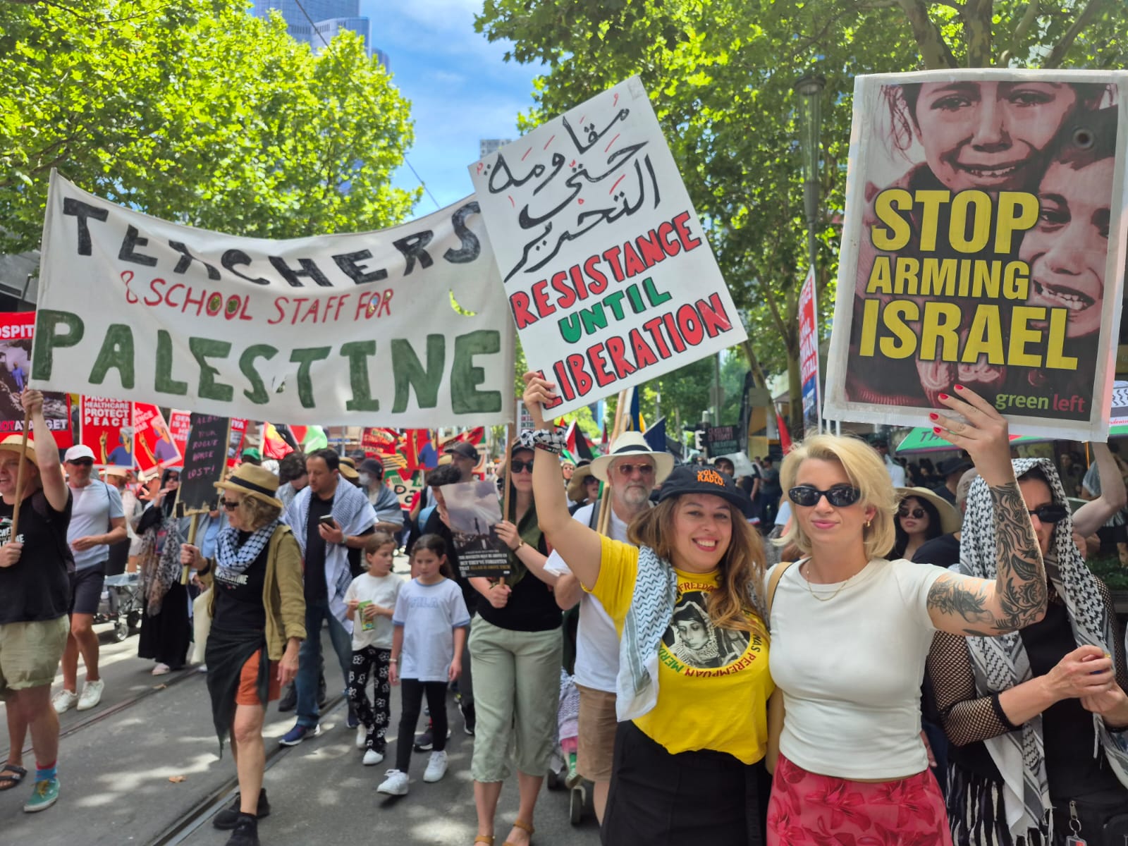 Resistance until liberation, Naarm/Melbourne, January 19