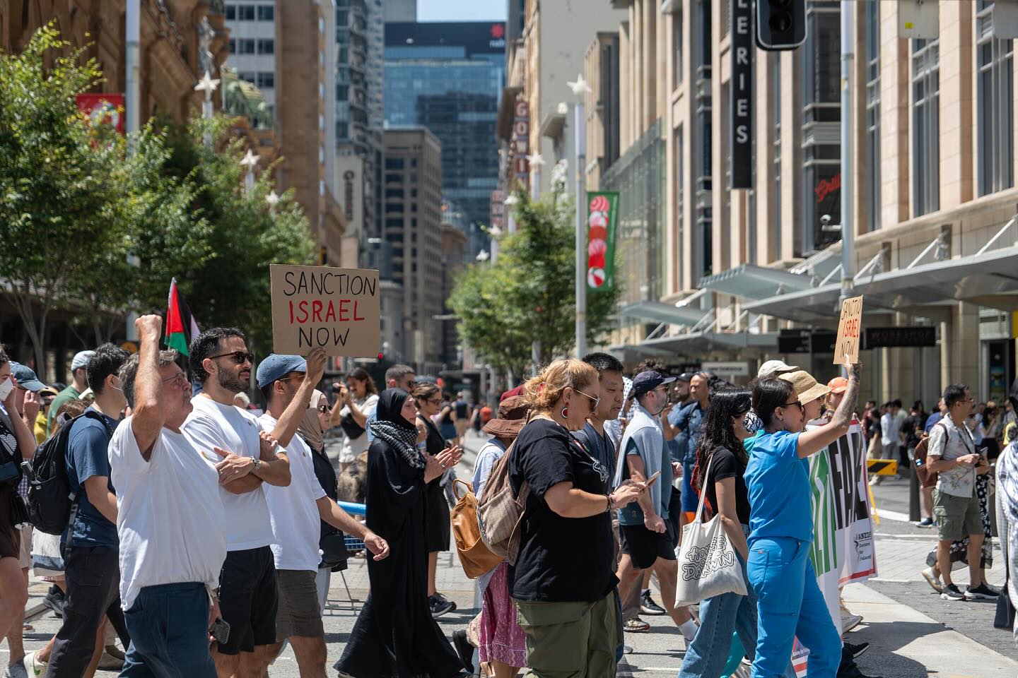 Sanction Israel now, Gadigal Country/Sydney, December 22