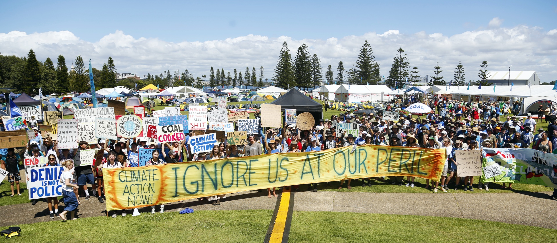 Rising Tide morning rally before flotilla launch