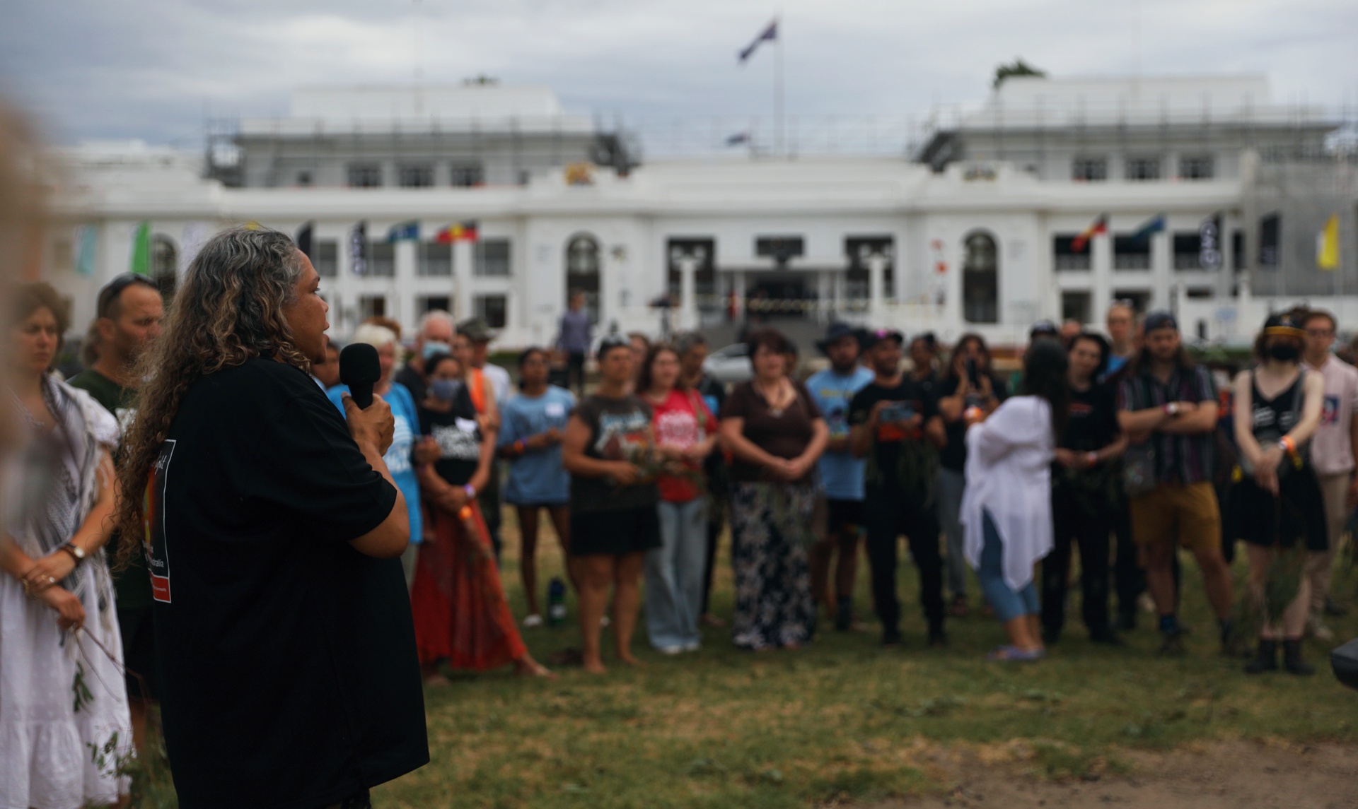 Smoking Ceremony at the Aboriginal Tent Embassy, November 26