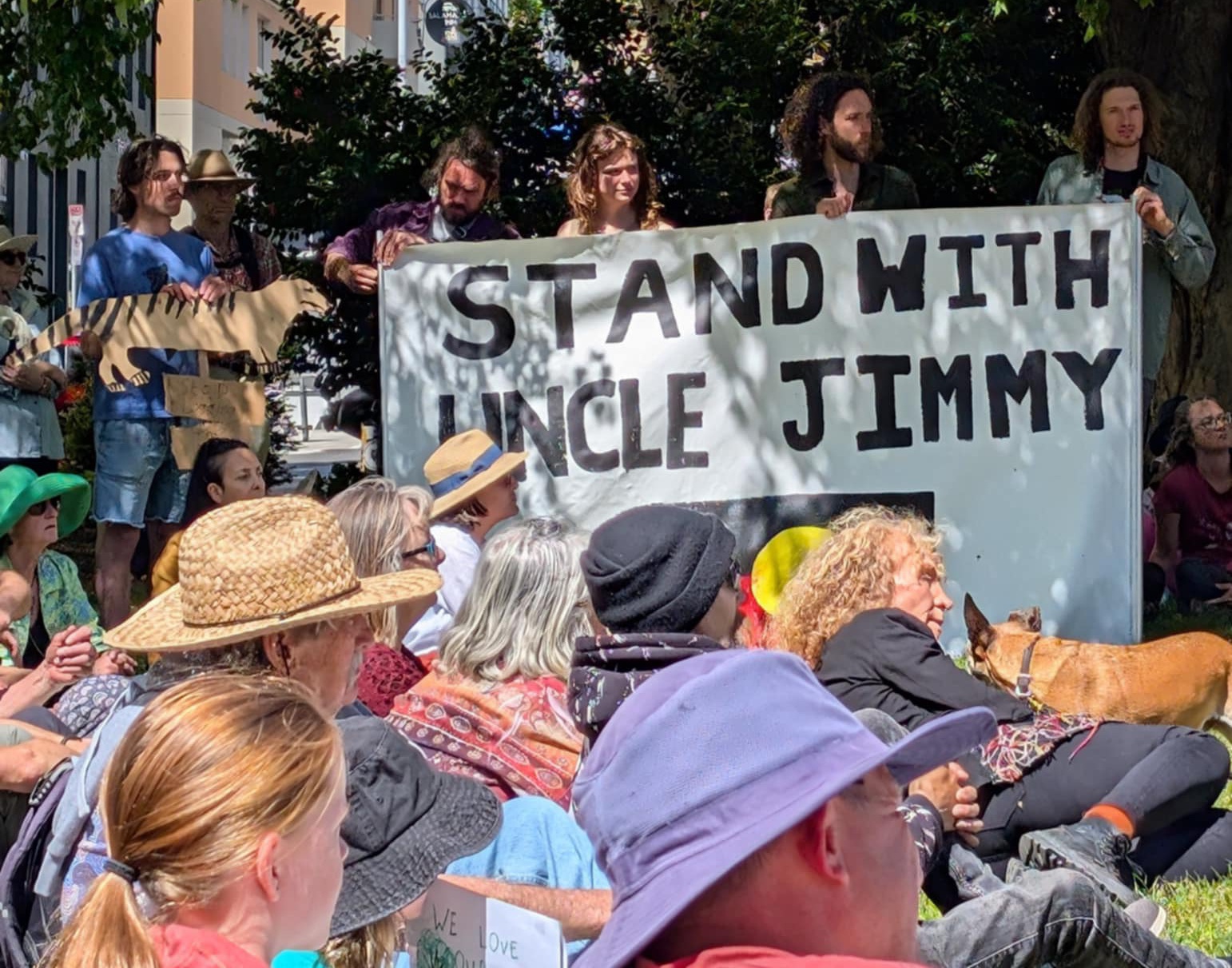 Stand with Uncle Jimmy, nipaluna/Hobart