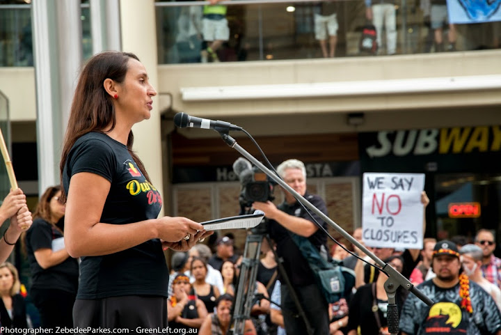 Tammy Solonec, Aboriginal woman and human rights lawyer from Amnesty International - spoke out strongly against the closures.