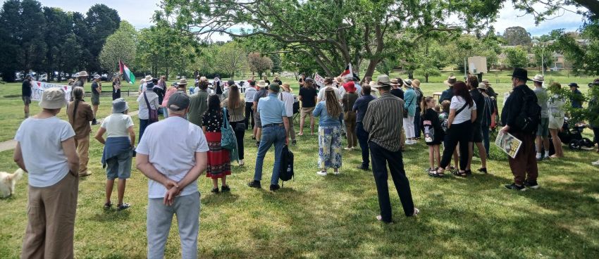 protesters in armidale