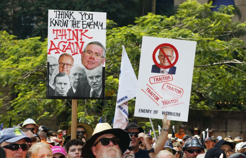 Prime Minister Anthony Albanese was described as a "traitor" in Magan-djin/Brisbane Prime Minister Anthony Albanese was described as a "traitor" in Magan-djin/Brisbane