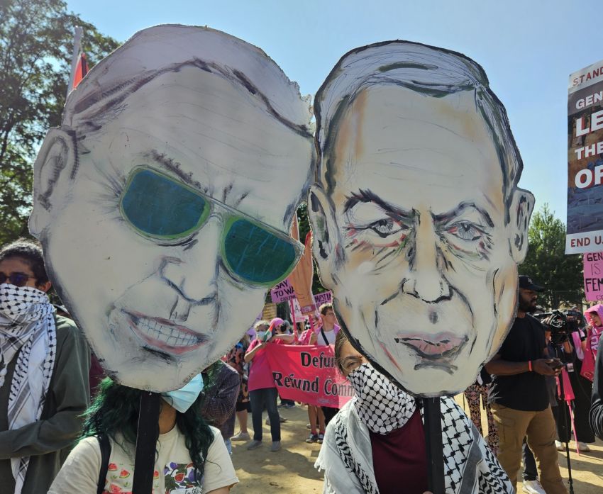 Biden and Netanyahu puppets Biden and Netanyahu puppets