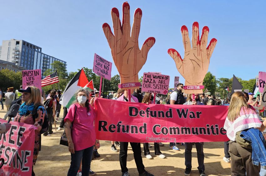 Code Pink says: Defund war Code Pink says: Defund war