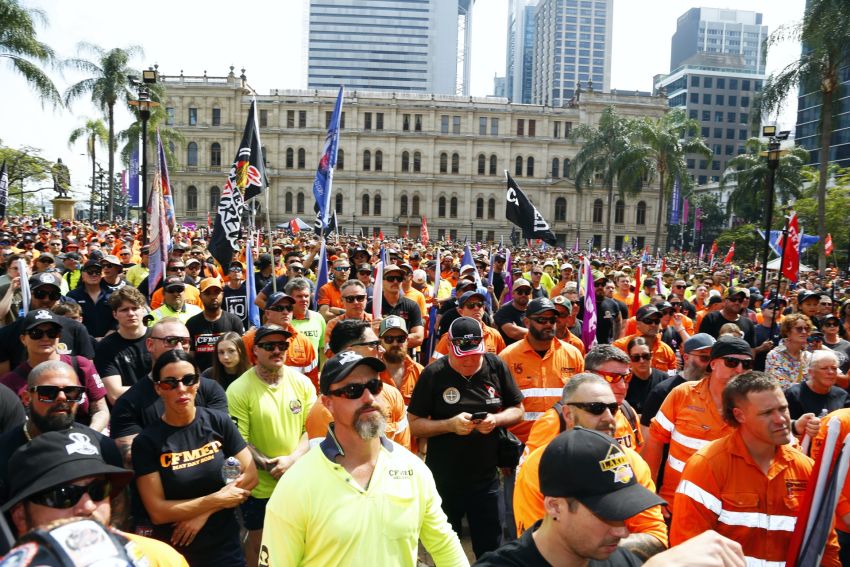 Thousands rallied in Magan-djin/Brisbane Thousands rallied in Magan-djin/Brisbane