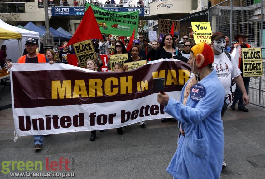 HelChild as Baloney Abbott leading the March in May HelChild as Baloney Abbott leading the March in May