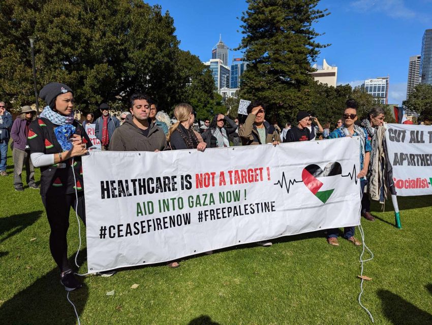 Perth rally for Palestine Perth rally for Palestine
