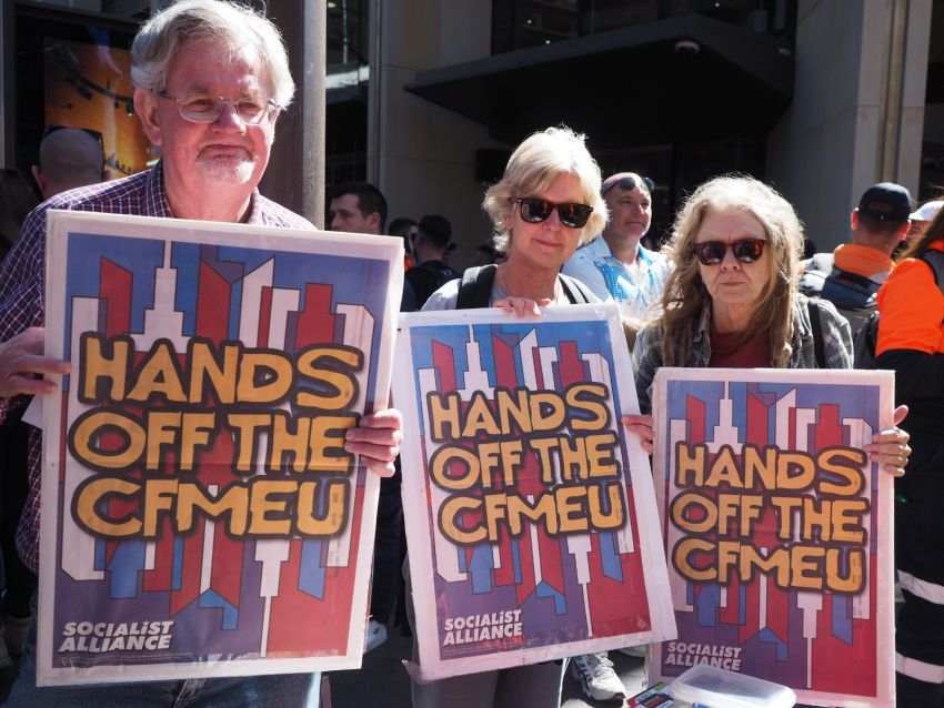 hands off the CFMEU hands off the CFMEU