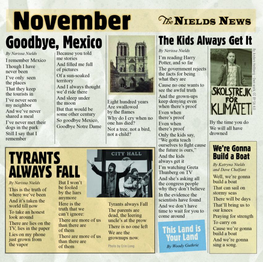 THE NIELDS - NOVEMBER album artwork THE NIELDS - NOVEMBER album artwork
