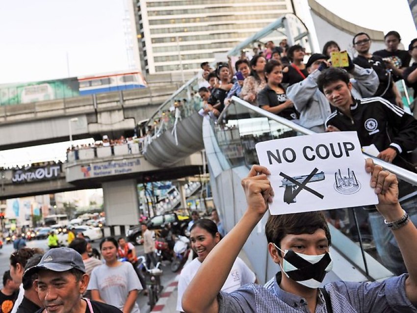 Anti-coup rally in Bangkok, May 23.