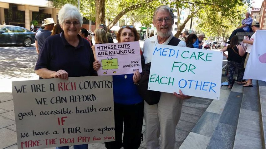 These Cuts Are Killing Us rally in Adelaide. Photo: Gemma Weedall.