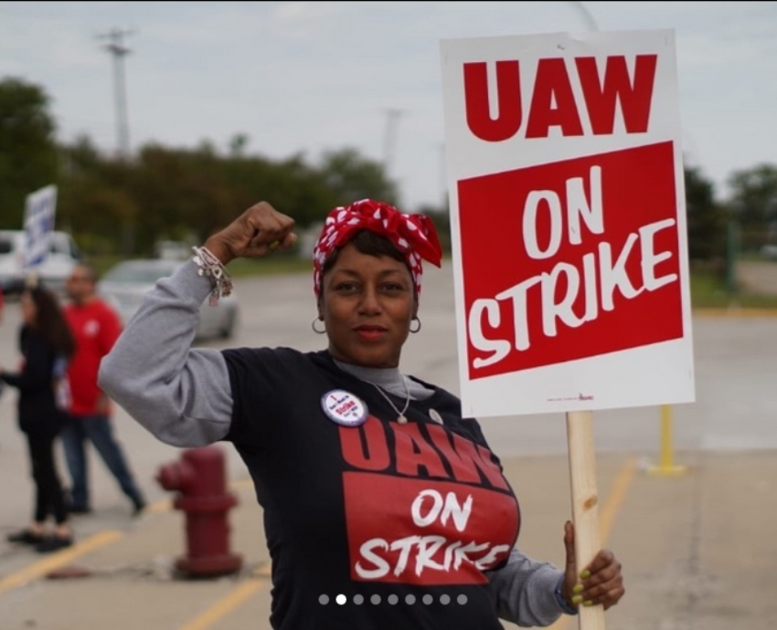 UAW picket