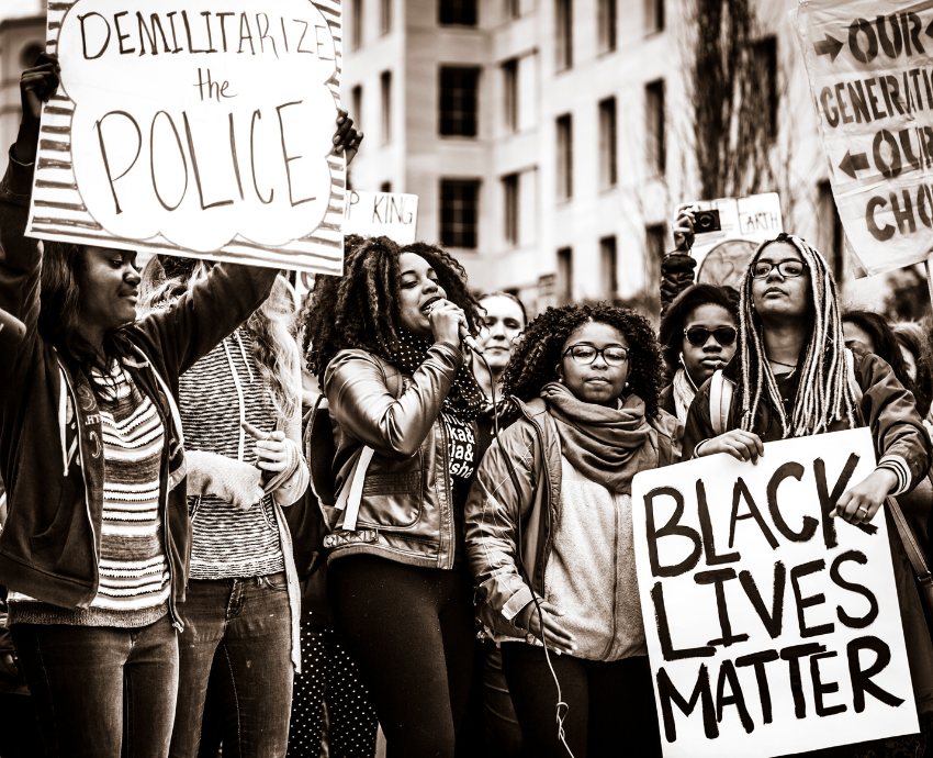 young protesters