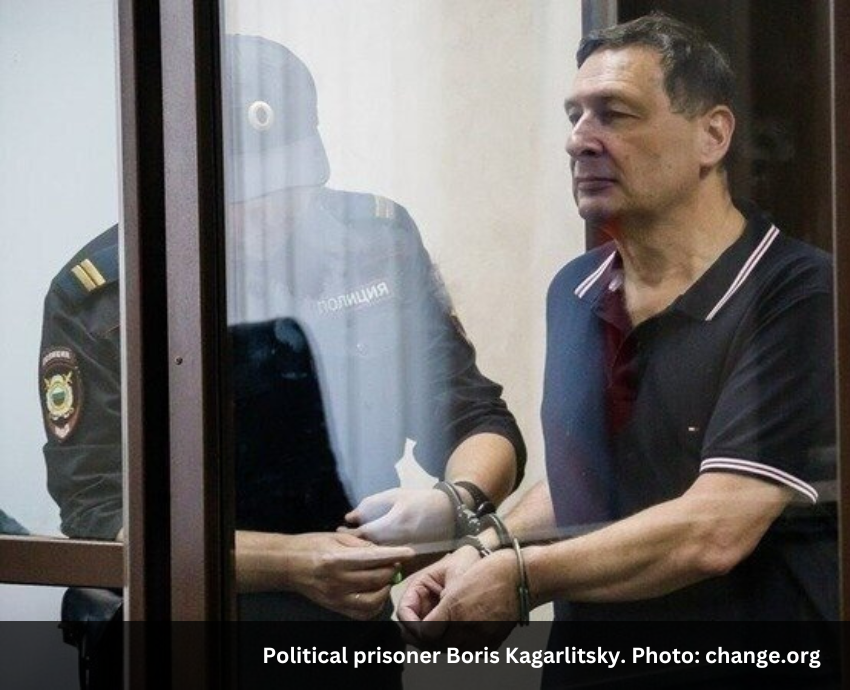 Boris Kagarlitsky in handcuffs
