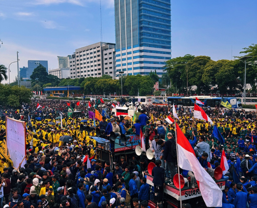 protest in Jakarta