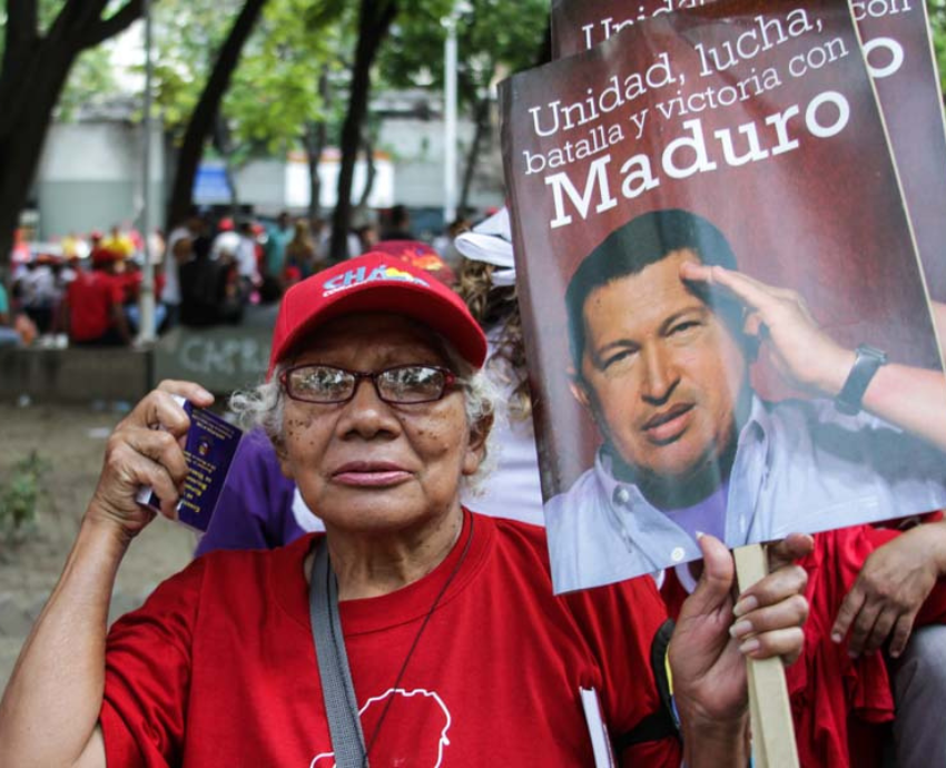 woman holding a sign and constitution