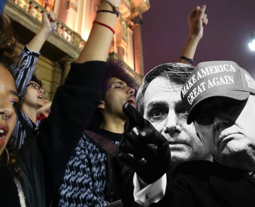 protest trump bolsonaro