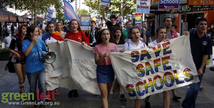 Save Safe Schools rally, Perth Jul 23, 2016.