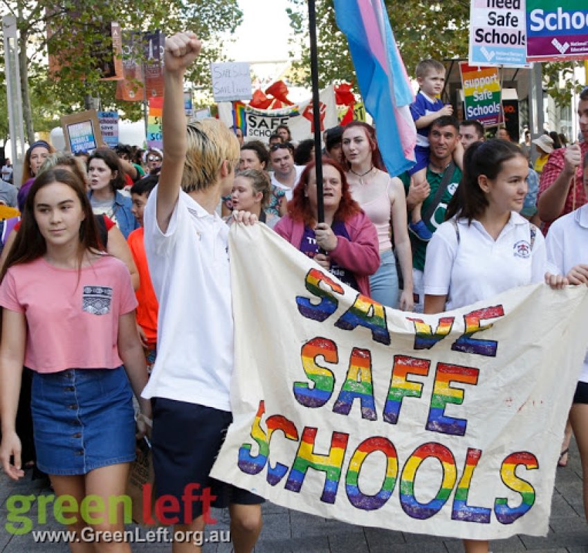 Save Safe Schools rally and march in Perth, July 23, 2016.