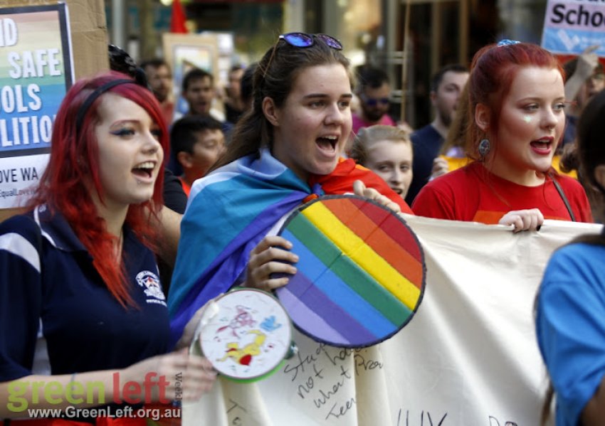 Save Safe Schools rally, Perth Jul 23, 2016.