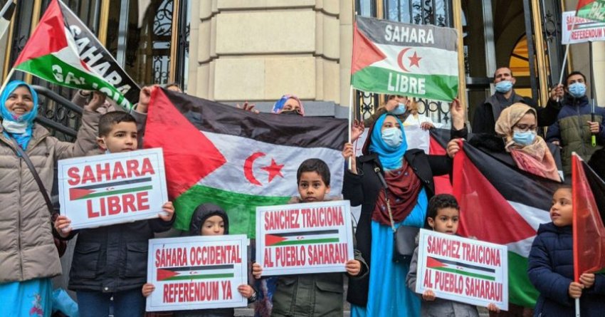 Protest in Zaragoza for Western Sahara cr Iker G Izagirre/Arainfo