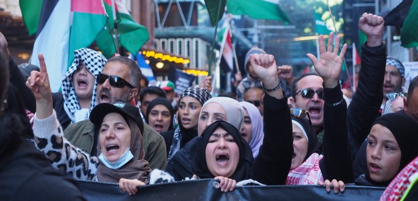 Pro Palestine protest in Sydney 