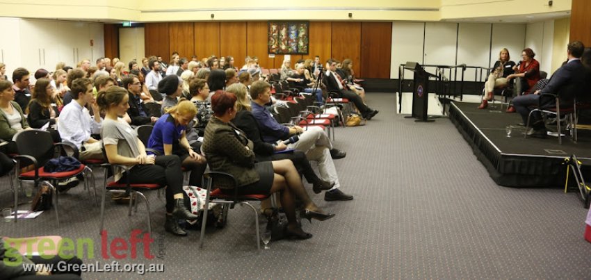 Audience at the forum organised by Young Quenslanders For The Right To Choose.