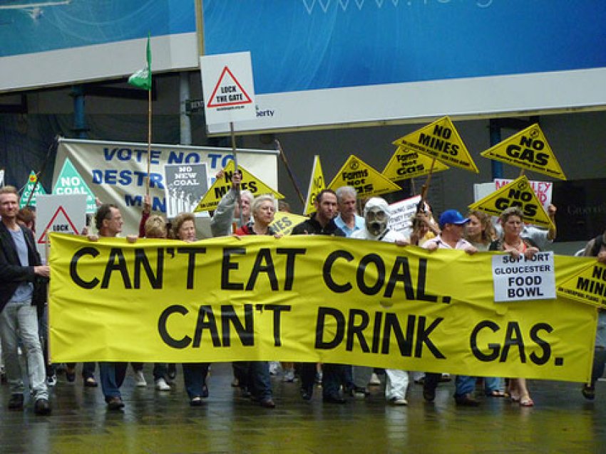 Can't Eat Coal banner.