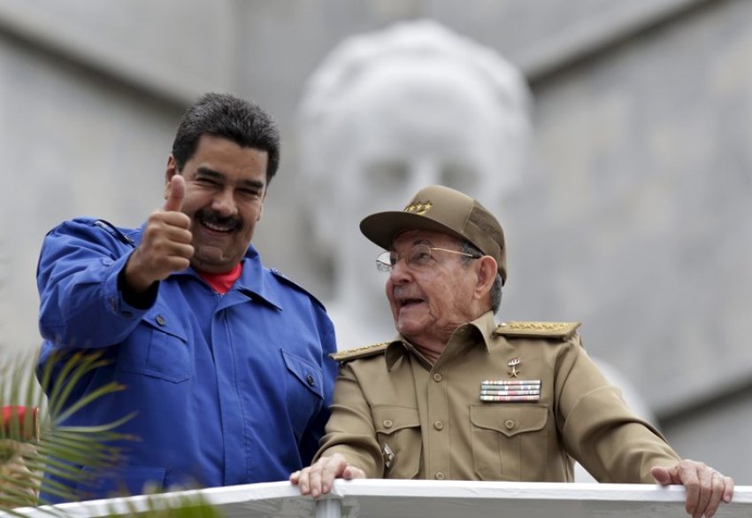 Nicolas Maduro in Cuba for May Day 2015.