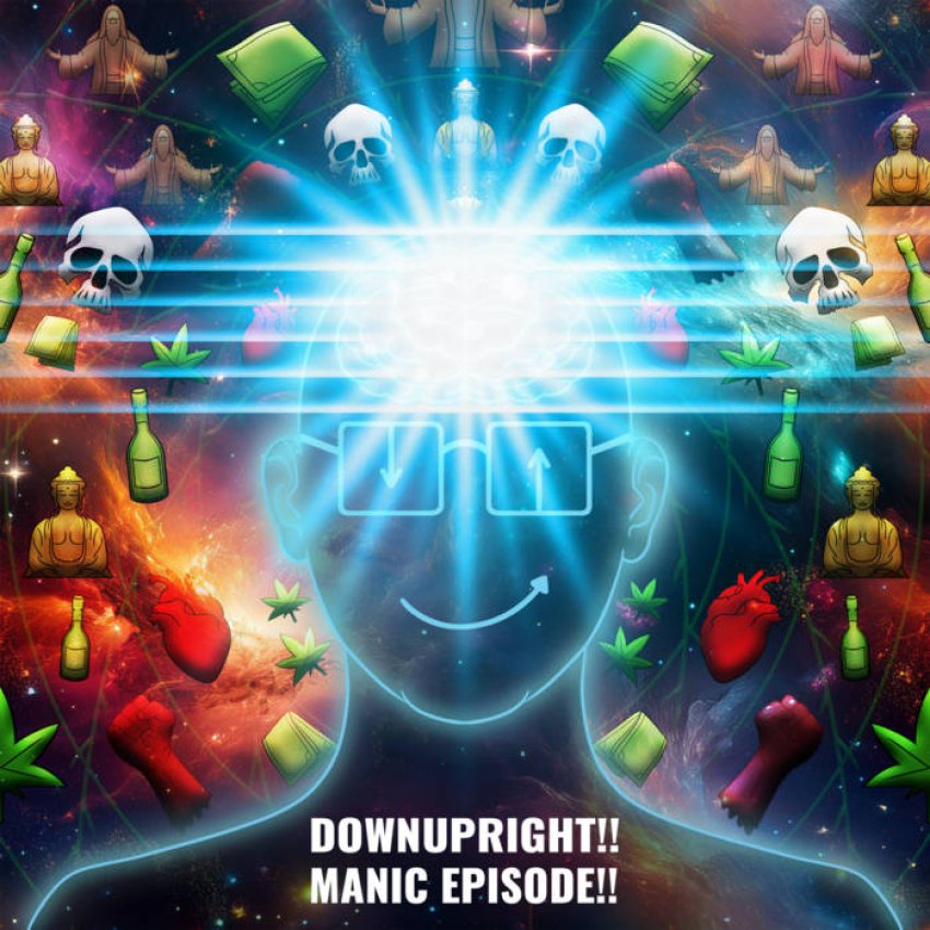 DOWNUPRIGHT - MANIC EPISODE!! album sleeve