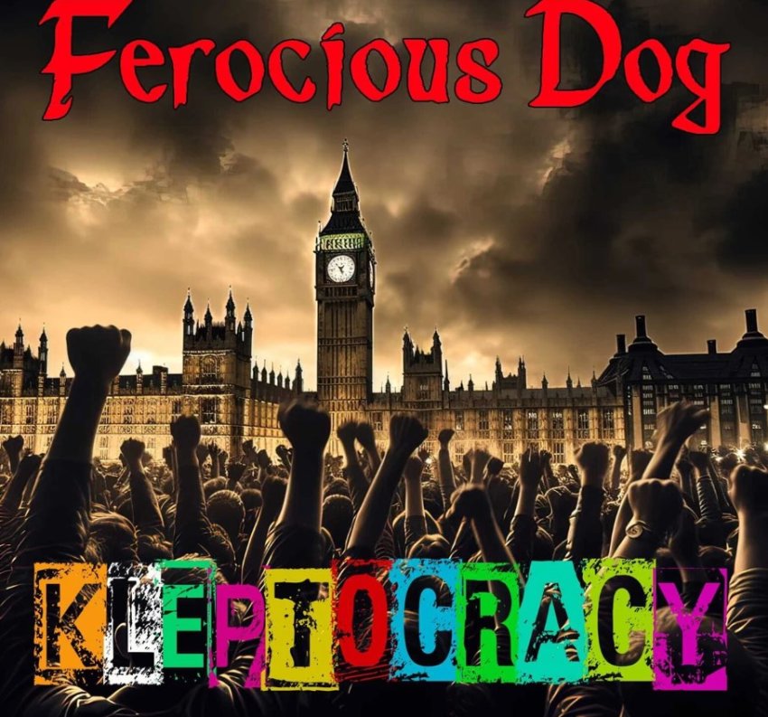 FEROCIOUS DOG - KLEPTOCRACY album sleeve