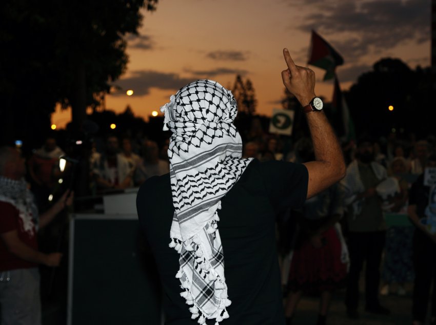 Palestine solidarity rally in Magan-djin/Brisbane, September 20