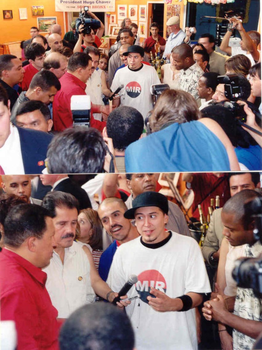 Hugo Chavez meets RodStarz of Rebel Diaz in the South Bronx.