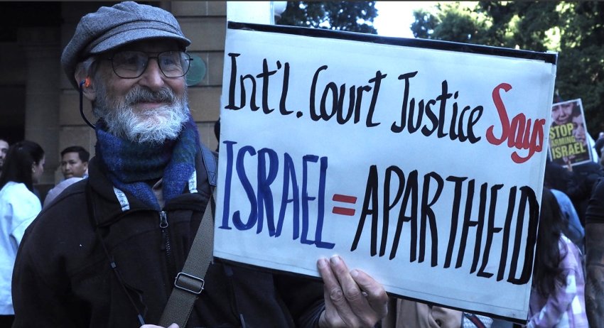 The ICJ says Israel is Apartheid, Gadigal Country/Sydney, July 21.