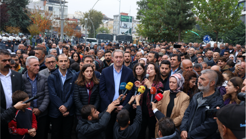 protest rally in Batman Turkey